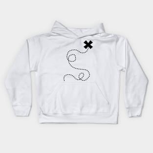 The X marks the spot Kids Hoodie